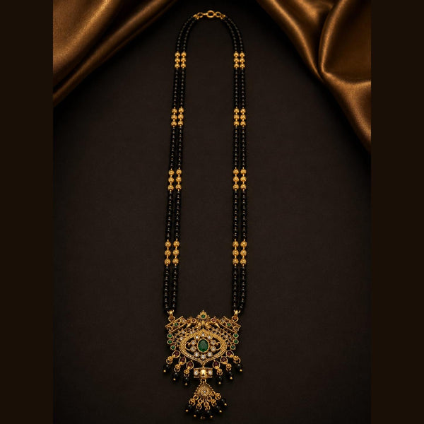 Emerald-Toned Heritage Mangalsutra