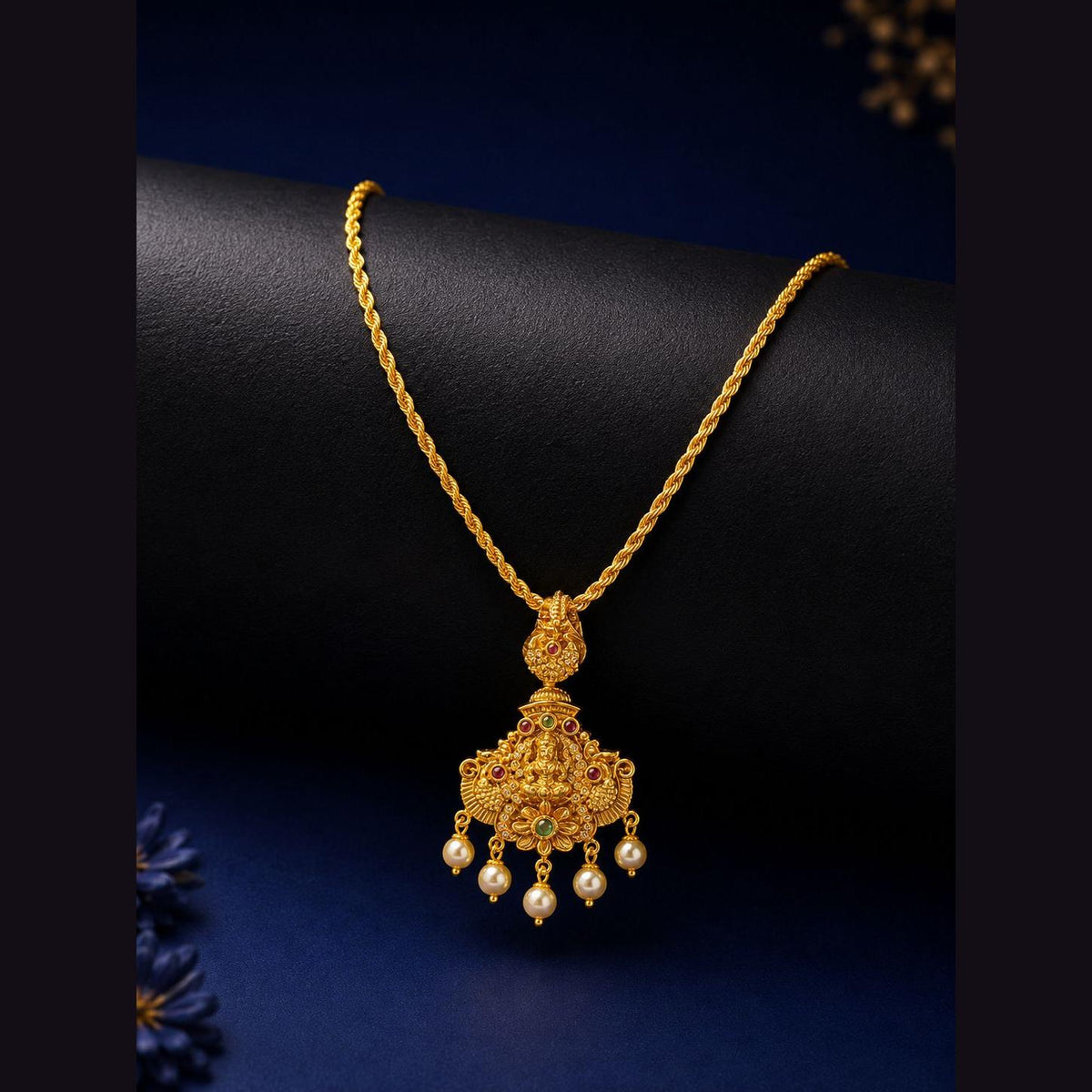 Lakshmi Jhumka Pendant Necklace