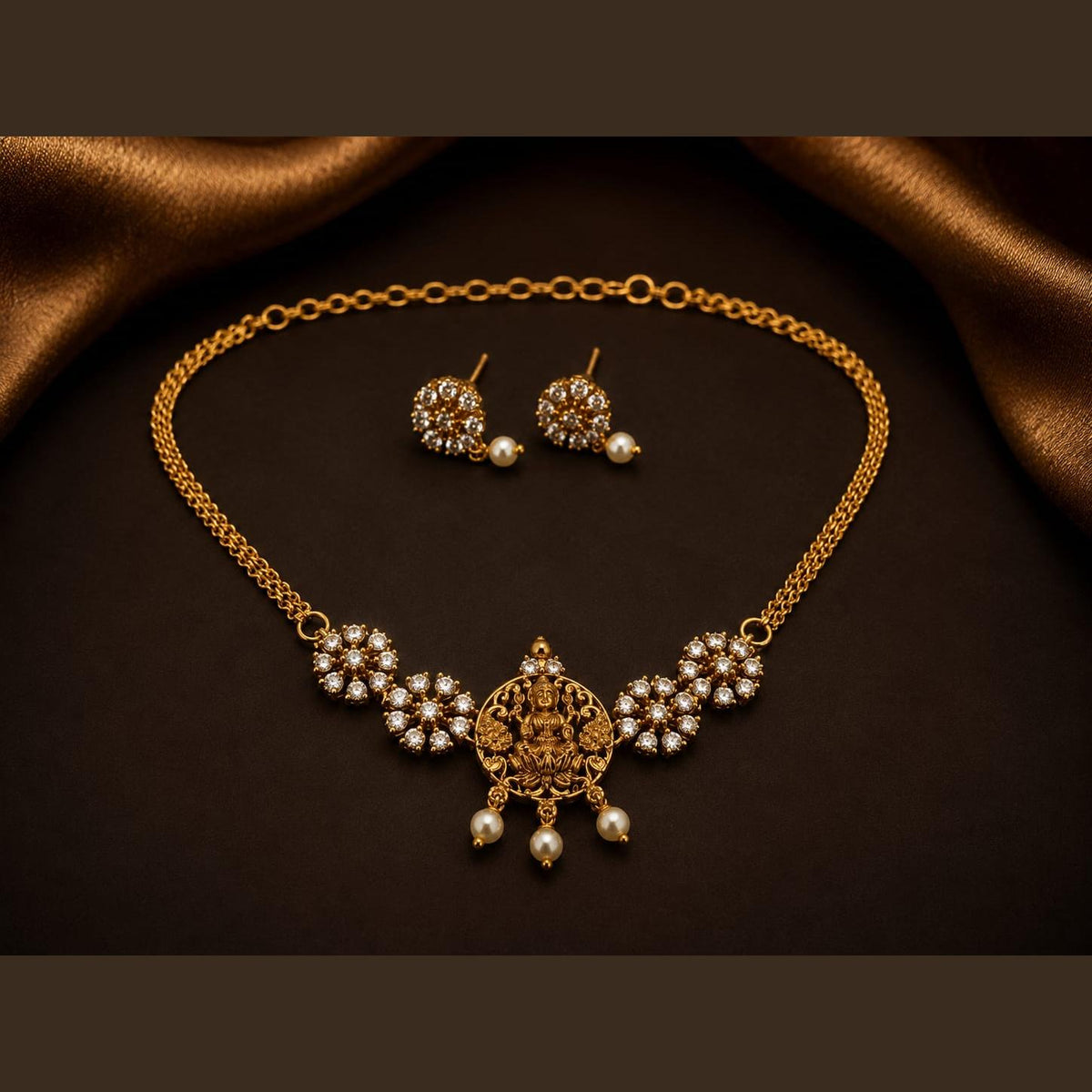 Lakshmi Temple Necklace Set