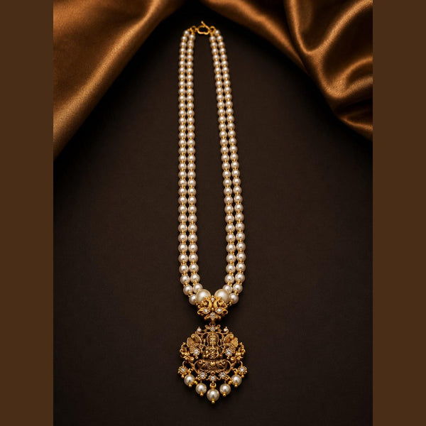 Pearl-Style Lakshmi Long Necklace