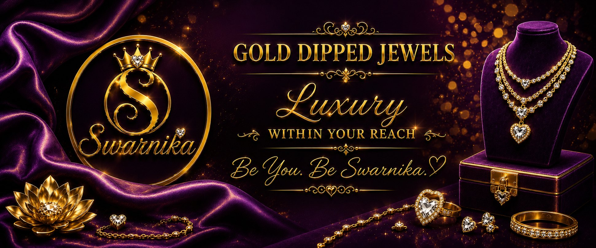 Swarnika Gold Dip — Gold Dipped Jewels. Luxury Within Your Reach. Be You. Be Swarnika.